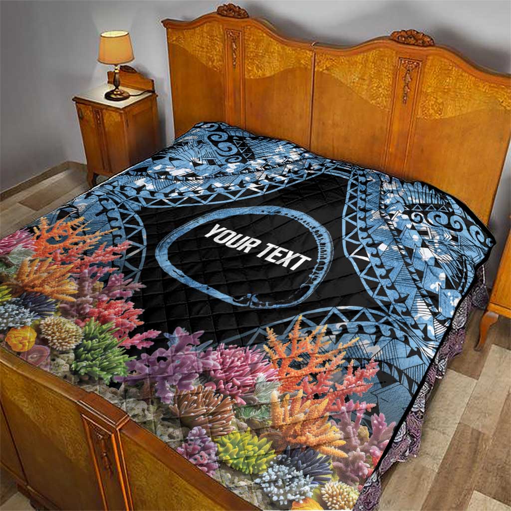 Personalised Nukuoro Micronesia Atoll Quilt with Pacific Coral Reef LT9 - Polynesian Pride