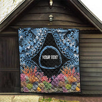 Personalised Nukuoro Micronesia Atoll Quilt with Pacific Coral Reef LT9 - Polynesian Pride