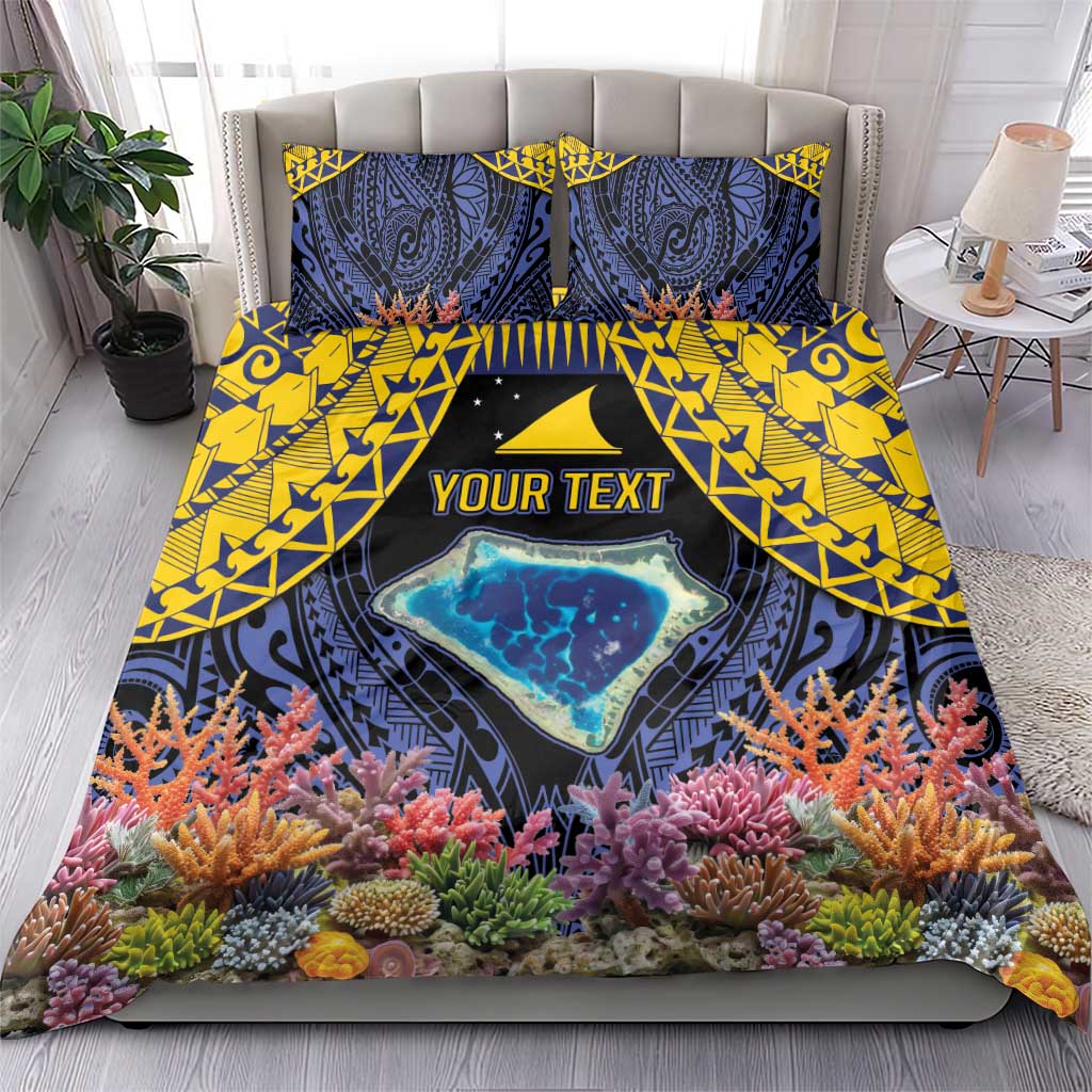 Tokelau Atafu Atoll Personalised Bedding Set Pacific Coral Reef Vibe