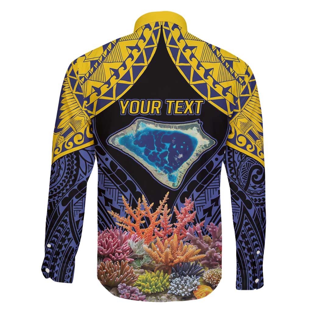 Tokelau Atafu Atoll Personalised Family Matching Long Sleeve Bodycon Dress and Hawaiian Shirt Pacific Coral Reef Vibe