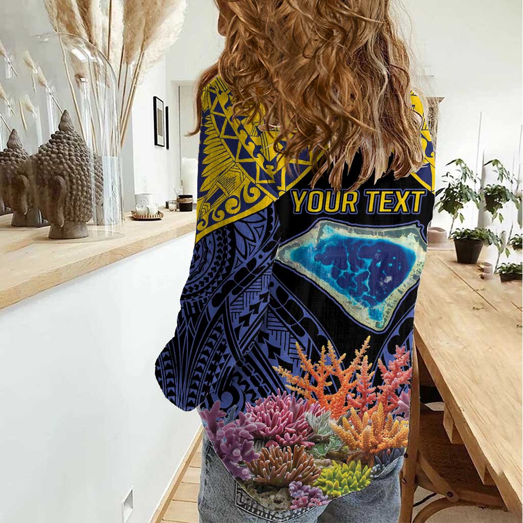 Tokelau Atafu Atoll Personalised Women Casual Shirt Pacific Coral Reef Vibe LT9 - Polynesian Pride