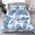 Vintage Hawaii Bedding Set Hibiscus Tapa Tribal With Hawaiian Quilt Pattern Blue LT9 - Polynesian Pride