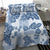 Vintage Hawaii Bedding Set Hibiscus Tapa Tribal With Hawaiian Quilt Pattern Blue LT9 - Polynesian Pride