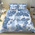 Vintage Hawaii Bedding Set Hibiscus Tapa Tribal With Hawaiian Quilt Pattern Blue LT9 - Polynesian Pride