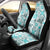 Hawaii Tapa Tribal Car Seat Cover With Hawaiian Quilt Pattern Aqua LT9 - Polynesian Pride