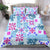 Hawaii Tapa Tribal Bedding Set With Hawaiian Quilt Pattern Blue LT9 - Polynesian Pride