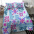 Hawaii Tapa Tribal Bedding Set With Hawaiian Quilt Pattern Blue LT9 - Polynesian Pride