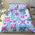 Hawaii Tapa Tribal Bedding Set With Hawaiian Quilt Pattern Blue LT9 - Polynesian Pride