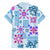 Hawaii Tapa Tribal Hawaiian Shirt With Hawaiian Quilt Pattern Blue LT9 - Polynesian Pride