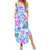 Hawaii Tapa Tribal Summer Maxi Dress With Hawaiian Quilt Pattern Blue LT9 Women Blue - Polynesian Pride