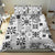 Hawaii Tapa Tribal Bedding Set With Hawaiian Quilt Pattern Black LT9 - Polynesian Pride