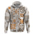 Hawaii Tapa Tribal Hoodie With Hawaiian Quilt Pattern Gold LT9 Zip Hoodie Gold - Polynesian Pride