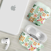 Hawaii Tapa Tribal AirPods Case With Hawaiian Quilt Pattern Green - Polynesian Pride