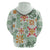 Hawaii Tapa Tribal Hoodie With Hawaiian Quilt Pattern Green LT9 - Polynesian Pride