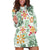 Hawaii Tapa Tribal Hoodie Dress With Hawaiian Quilt Pattern Green LT9 Green - Polynesian Pride