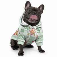 Hawaii Tapa Tribal Pet Hoodie With Hawaiian Quilt Pattern Green LT9 - Polynesian Pride