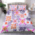 Hawaii Tapa Tribal Bedding Set With Hawaiian Quilt Pattern Violet LT9 - Polynesian Pride