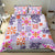 Hawaii Tapa Tribal Bedding Set With Hawaiian Quilt Pattern Violet LT9 - Polynesian Pride