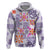 Hawaii Tapa Tribal Hoodie With Hawaiian Quilt Pattern Violet LT9 Pullover Hoodie Violet - Polynesian Pride