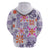 Hawaii Tapa Tribal Hoodie With Hawaiian Quilt Pattern Violet LT9 - Polynesian Pride