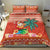 Hawaii Mele Kalikimaka Bedding Set Surfing Santa Funny Christmas