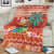 Hawaii Mele Kalikimaka Blanket Surfing Santa Funny Christmas