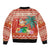 Hawaii Mele Kalikimaka Bomber Jacket Surfing Santa Funny Christmas