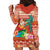 Hawaii Mele Kalikimaka Hoodie Dress Surfing Santa Funny Christmas