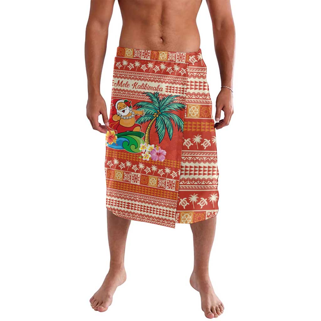 Hawaii Mele Kalikimaka Lavalava Surfing Santa Funny Christmas