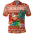 Hawaii Mele Kalikimaka Polo Shirt Surfing Santa Funny Christmas