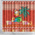 Hawaii Mele Kalikimaka Shower Curtain Surfing Santa Funny Christmas