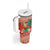 Hawaii Mele Kalikimaka Tumbler With Handle Surfing Santa Funny Christmas