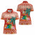 Hawaii Mele Kalikimaka Women Polo Shirt Surfing Santa Funny Christmas