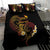 Personalised Papua New Guinea Sepik Bedding Set Plumeria Floral Tribal Pattern - Polynesian Pride