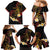 Personalised Papua New Guinea Sepik Family Matching Mermaid Dress and Hawaiian Shirt Plumeria Floral Tribal Pattern - Polynesian Pride