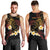 Personalised Papua New Guinea Sepik Men Tank Top Plumeria Floral Tribal Pattern - Polynesian Pride