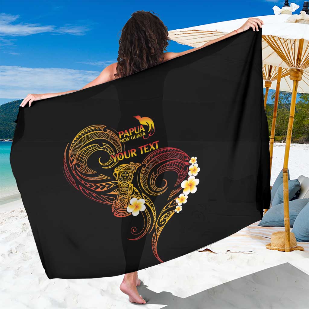 Personalised Papua New Guinea Sepik Sarong Plumeria Floral Tribal Pattern - Polynesian Pride