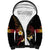 Personalised Papua New Guinea Sepik Sherpa Hoodie Plumeria Floral Tribal Pattern - Polynesian Pride