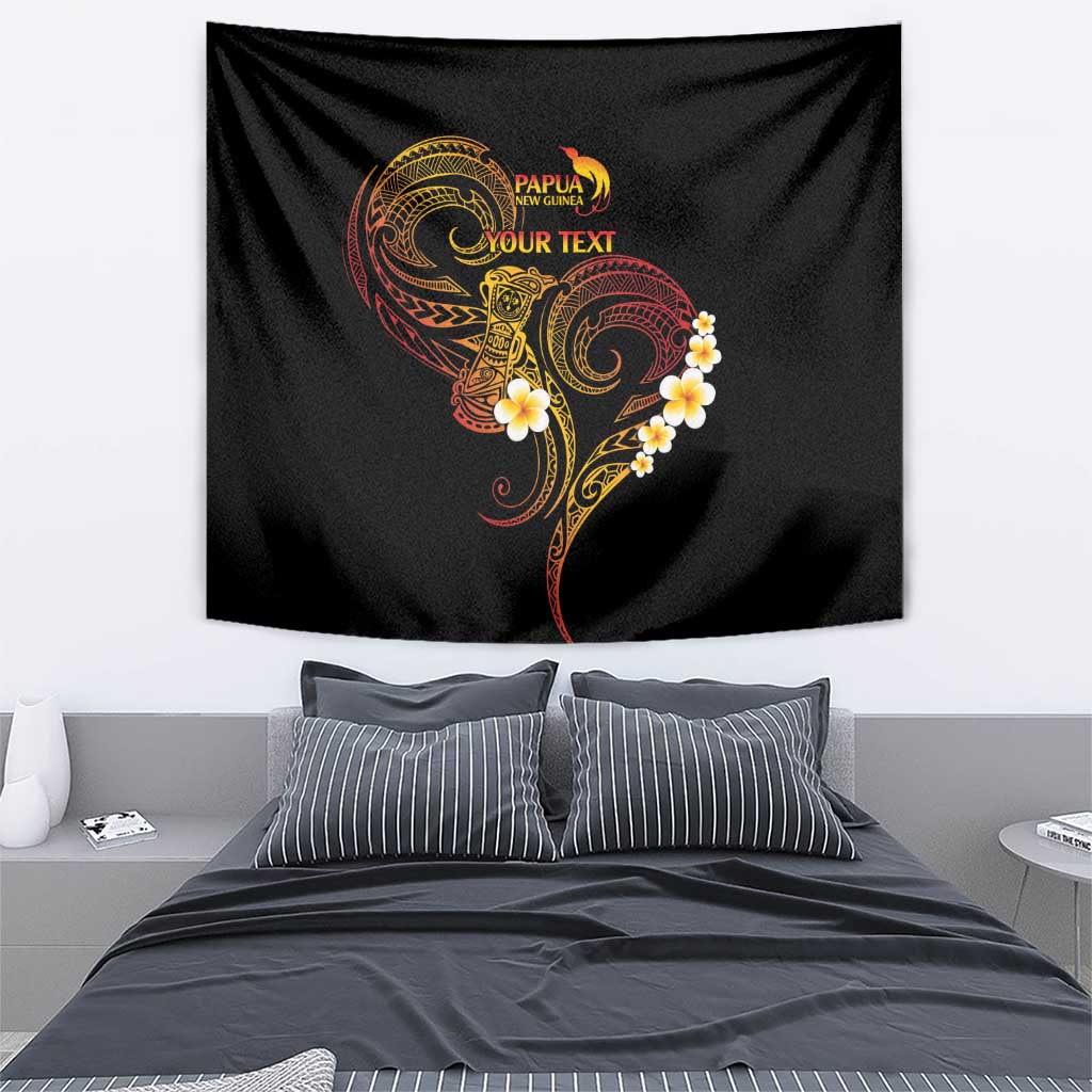 Personalised Papua New Guinea Sepik Tapestry Plumeria Floral Tribal Pattern - Polynesian Pride