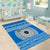 Personalised Fiji Marau Na Kerisimasi Area Rug Merry Christmas Tapa Pattern Blue Style LT9 - Polynesian Pride