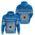 Personalised Fiji Marau Na Kerisimasi Hoodie Merry Christmas Tapa Pattern Blue Style LT9 - Polynesian Pride