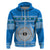 Personalised Fiji Marau Na Kerisimasi Hoodie Merry Christmas Tapa Pattern Blue Style LT9 - Polynesian Pride