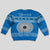 Personalised Fiji Marau Na Kerisimasi Kid Ugly Christmas Sweater Merry Christmas Tapa Pattern Blue Style LT9 - Polynesian Pride