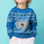 Personalised Fiji Marau Na Kerisimasi Kid Ugly Christmas Sweater Merry Christmas Tapa Pattern Blue Style LT9 - Polynesian Pride