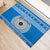 Personalised Fiji Marau Na Kerisimasi Rubber Doormat Merry Christmas Tapa Pattern Blue Style LT9 - Polynesian Pride