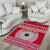 Personalised Fiji Marau Na Kerisimasi Area Rug Merry Christmas Tapa Pattern Red Style LT9 - Polynesian Pride