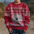 Personalised Fiji Marau Na Kerisimasi Kid Ugly Christmas Sweater Merry Christmas Tapa Pattern Red Style LT9 - Polynesian Pride