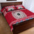 Personalised Fiji Marau Na Kerisimasi Quilt Bed Set Merry Christmas Tapa Pattern Red Style LT9 - Polynesian Pride