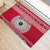 Personalised Fiji Marau Na Kerisimasi Rubber Doormat Merry Christmas Tapa Pattern Red Style LT9 - Polynesian Pride
