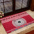 Personalised Fiji Marau Na Kerisimasi Rubber Doormat Merry Christmas Tapa Pattern Red Style LT9 - Polynesian Pride